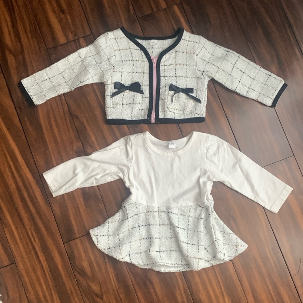 1 year old girls holiday sweater set